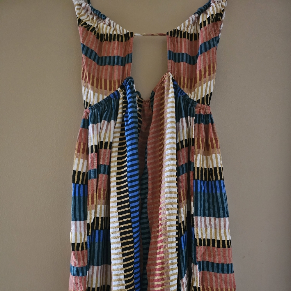 USED O'Neill Gerri Stripe Cover-Up Dress - Multicolor, US XS